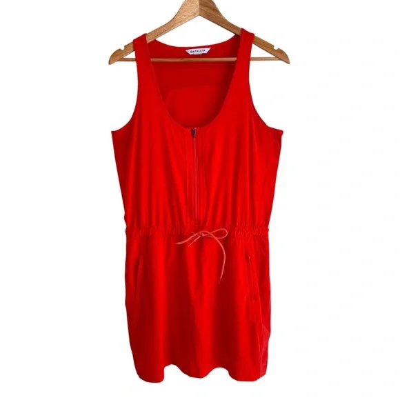 Athleta Expedition Sleeveless Dress in Flame Orange - Picture 2 of 6